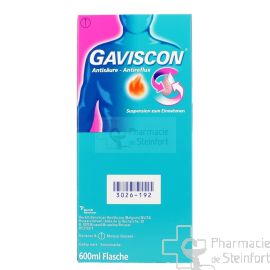 GAVISCON ANTIACIDE-ANTIREFLUX SUSPENSION BUVABLE 600ML