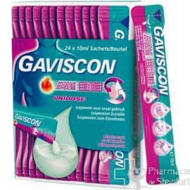 GAVISCON ANTIACIDE-ANTIREFLUX UNIDOSE 24 SACHETS