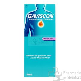 GAVISCON ANTISÄURE - ANTIREFLUX SUSPENSION 500 ML (ANIS)