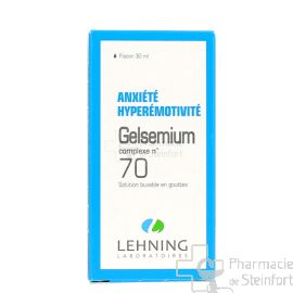 GELSEMIUM ANXIETE HYPEREMOTIVITE COMPLEXE 70 LEHNING GOUTTES 30 ML