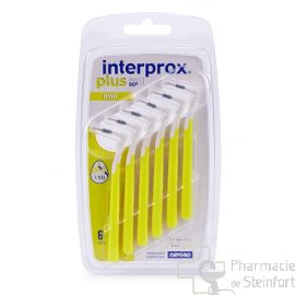 INTERPROX PLUS BROSSETTE INTERDENTAIRE MINI  JAUNE  6 BROSSETTES