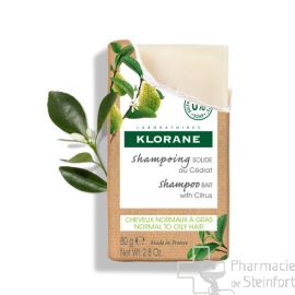 KLORANE SHAMPOOING SOLIDE AU CEDRAT CHEVEUX NORMAUX A GRAS 80G