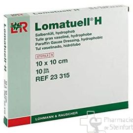 LOMATUELL H 10x10 CM   10 Salbentüll hydrophob