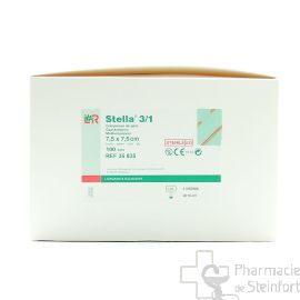 STELLA COMPRESSES DE GAZ STERILE 8 PLIS  3/1 7,5X7,5 CM 100 PIECES