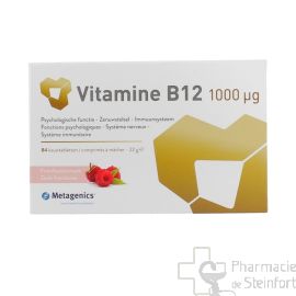 VITAMINE B12 1000 MCG GOUT FRAMBOISE 84 COMPRIMES