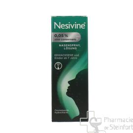 NESIVINE NASIVIN sine conservans 0,05 % 1 Nasenspray 10ML