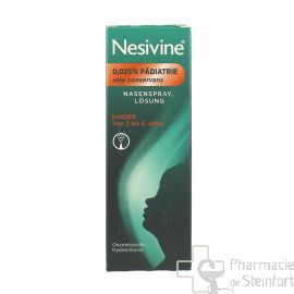 NESIVINE NASIVIN PEDIATRIE Sine Conservans Spray 0,025% 10ML