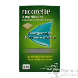 NICORETTE 2 MG 105 GOMMES