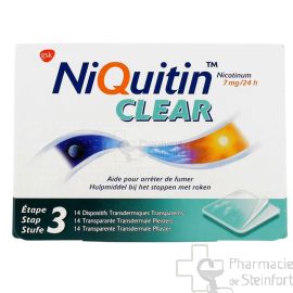NIQUITIN CLEAR 7 MG 14 PATCH