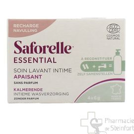Saforelle Essential Soin Apaisant Intime recharge 4x6 g