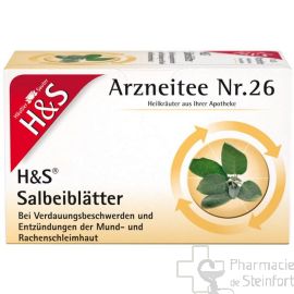 H+S FEUILLES DE SAUGE 20 SACHETS  NR26