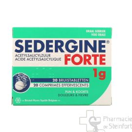 SEDERGINE FORTE 1 G 20 COMPRIMES EFFERVESCENTS