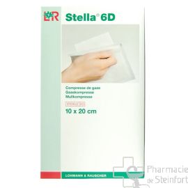 STELLA COMPRESSE DE GAZE STERILE 6D/1 10X20 CM  5 PIECES