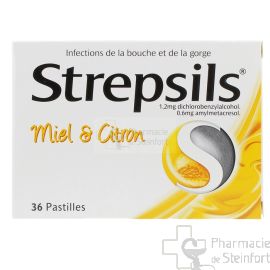 STREPSILS Honig & Zitrone 36 Lutschtabletten 