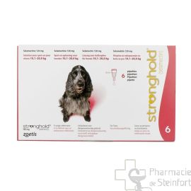 STRONGHOLD 120 MG 6 PIPETTES CHIEN 10,1-20 KG