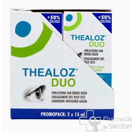 THEALOZ DUO DUOPACK COLLYRE 2X15 ML