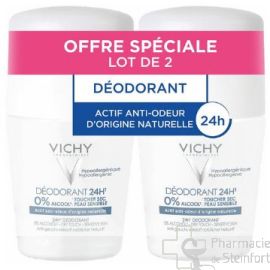 VICHY DEO 24H SANS SELS D'ALUMINIUM - ROLL-ON DUO 2X 50 ML 