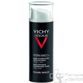 Vichy Homme Hydra Mag C + Soin Hydratant Anti-Fatigue Visage + Yeux 50 ml