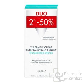Vichy Déo 7 jours Crème Anti-Transpirante Duo 2x30 ml