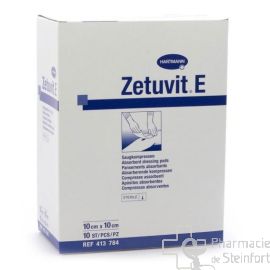 ZETUVIT E 15x5 CM 10 COMPRESSES STERILES