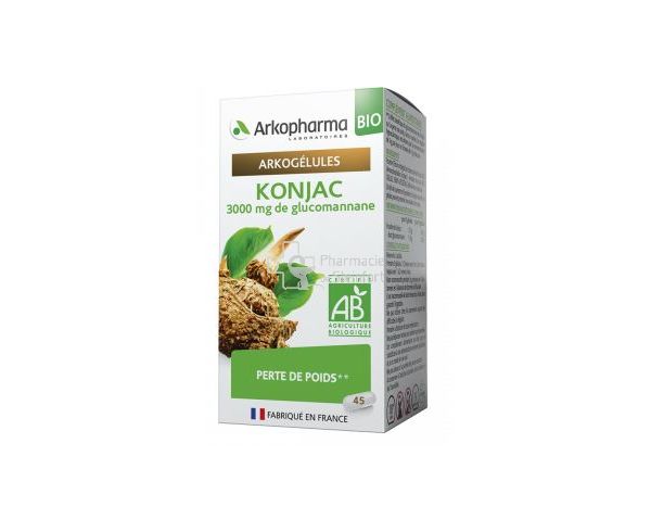 Konjac glucomannane coupe faim, Minceur