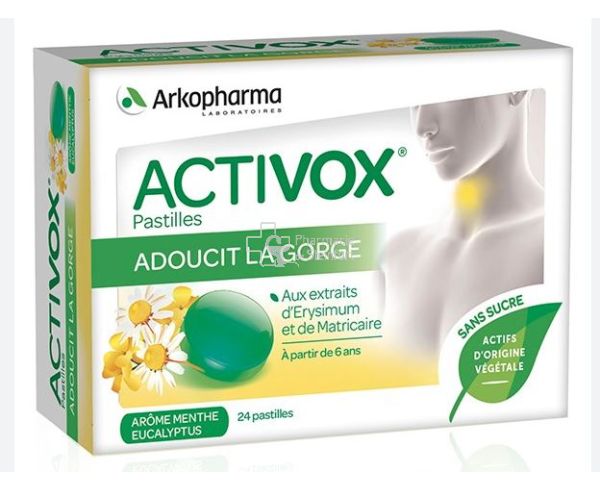 Arkopharma Activox Pastilles menthe eucalyptus - 24 pastilles - Pharmacie  en ligne