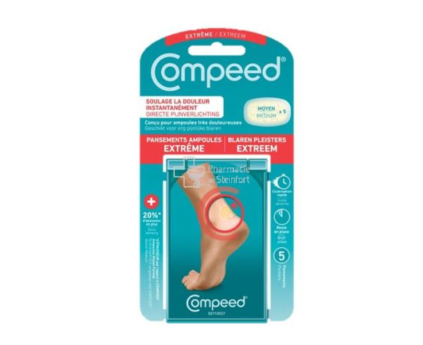 COMPEED AMPOULES MEDIUM EXTREME A 5 - Protection Pieds · Mains · Ongles -  Pharmacie de Steinfort