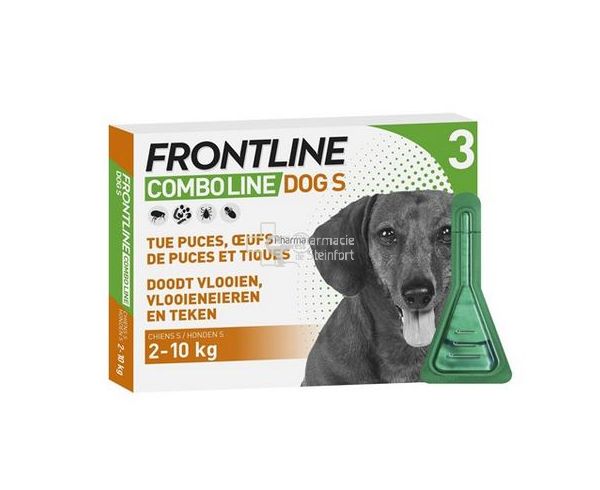 FRONTLINE COMBO LINE DOG CHIEN S 2-10 kg SPOT ON 3 PIPETTES - Anti
