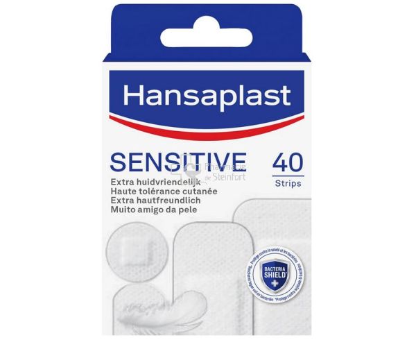 HANSAPLAST SENSITIVE (SOFT) 40 STRIPS - Heftpflaster · Verbandsmaterial -  Pharmacie de Steinfort