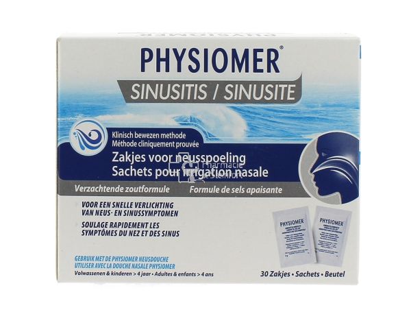 PHYSIOMER DOUCHE NASALE + 6 SACHETS SEL MER - Hygiène du nez - Pharmacie de  Steinfort