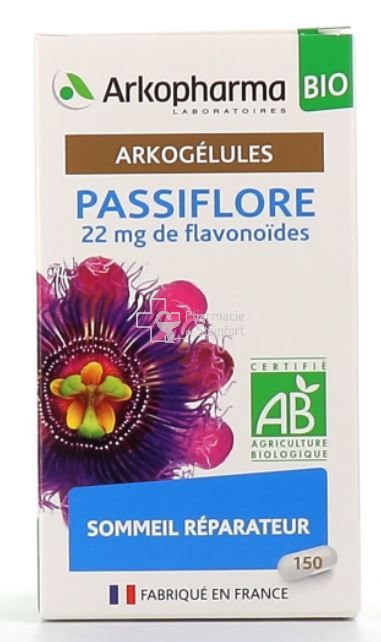 ARKOGELULES PASSIFLORE BIO sommeil stress 150 CAPSULES - Moral · sommeil ·  stress - Pharmacie de Steinfort