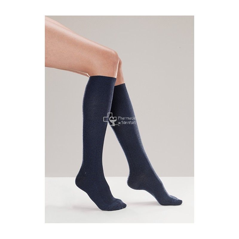 LEGGER® Chaussettes de contention CASUAL COTON compression femme Class –  Pharmunix
