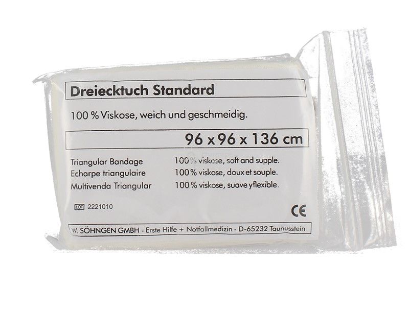 dreiecktuch-standard-96-96-136cm ( first Aid ) - Kompressen ·  Verbandsrollen - Pharmacie de Steinfort