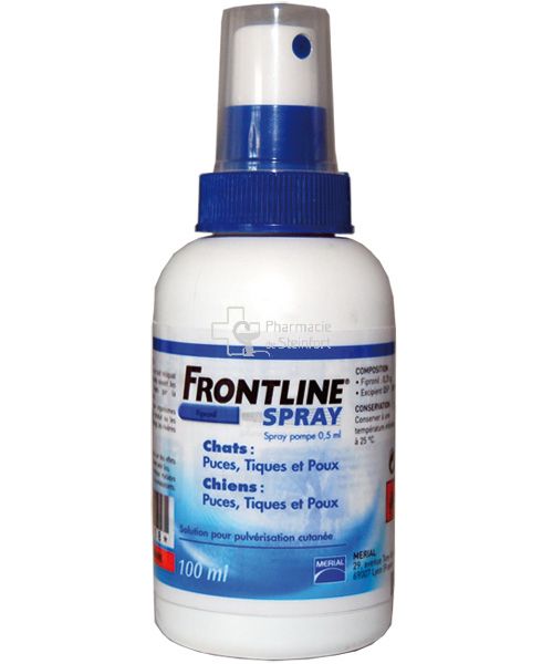 FRONTLINE SPRAY ANTIPARASITAIRE 100 ML - Anti-puces · Anti-tiques -  Pharmacie de Steinfort