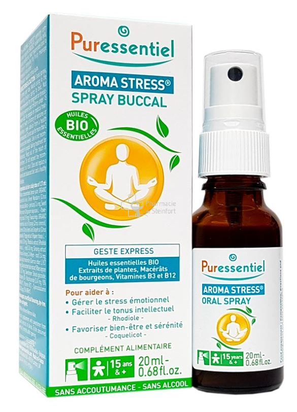 PURESSENTIEL PURE RELAX SPRAY BUCCAL aroma stress 20ML - Moral · sommeil ·  stress - Pharmacie de Steinfort